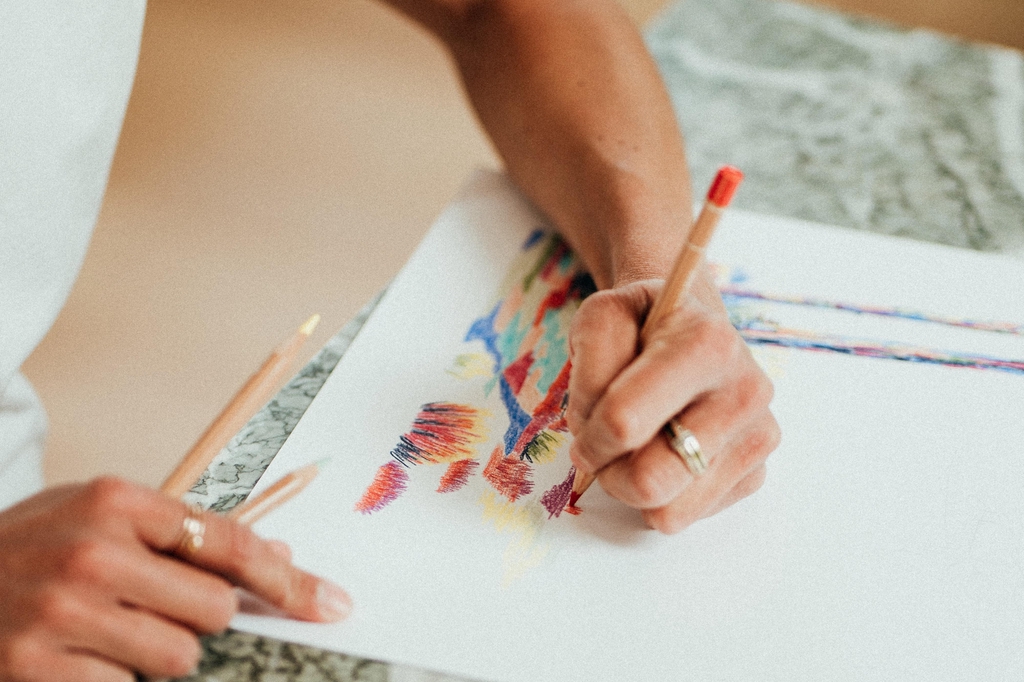 Illustration crayon de couleur
