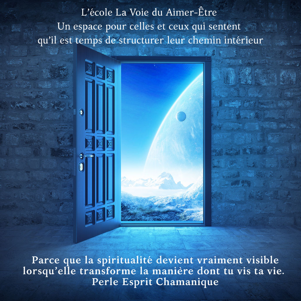 Ta spiritualité peut devenir une force réelle dans ta vie

Beaucoup de personnes engagées dans leur évolution comprennent énormément de choses…

mais restent bloquées au moment d’agir.

Parce que la spiritualité ne transforme pas la vie lorsqu’on accumule des outils ou des stages.

Elle transforme la vie lorsque l’on apprend à intégrer, ressentir et agir différemment.

L’école La Voie du Aimer-Être est un espace pour :

• remettre de la clarté dans ton chemin intérieur
• comprendre ton fonctionnement émotionnel et énergétique
• développer une intuition stable et fiable
• transformer ta spiritualité en choix concrets dans ta vie

Un chemin pour passer de la compréhension à la transformation.

👉 Découvrir l’école