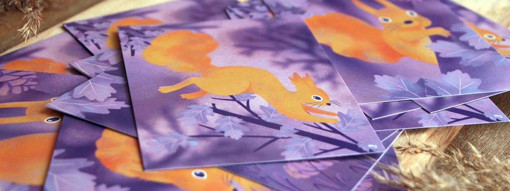 illustrations d'écureuils gourmands