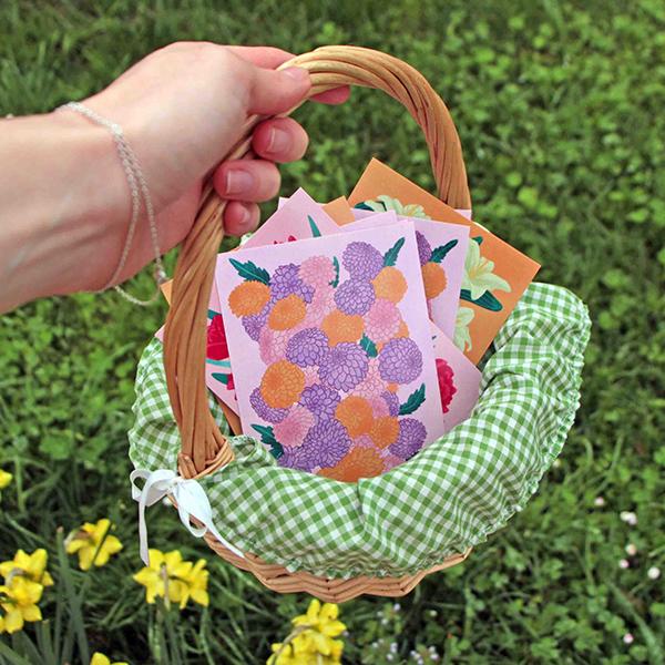 Floraison : des illustration fleuries en panier