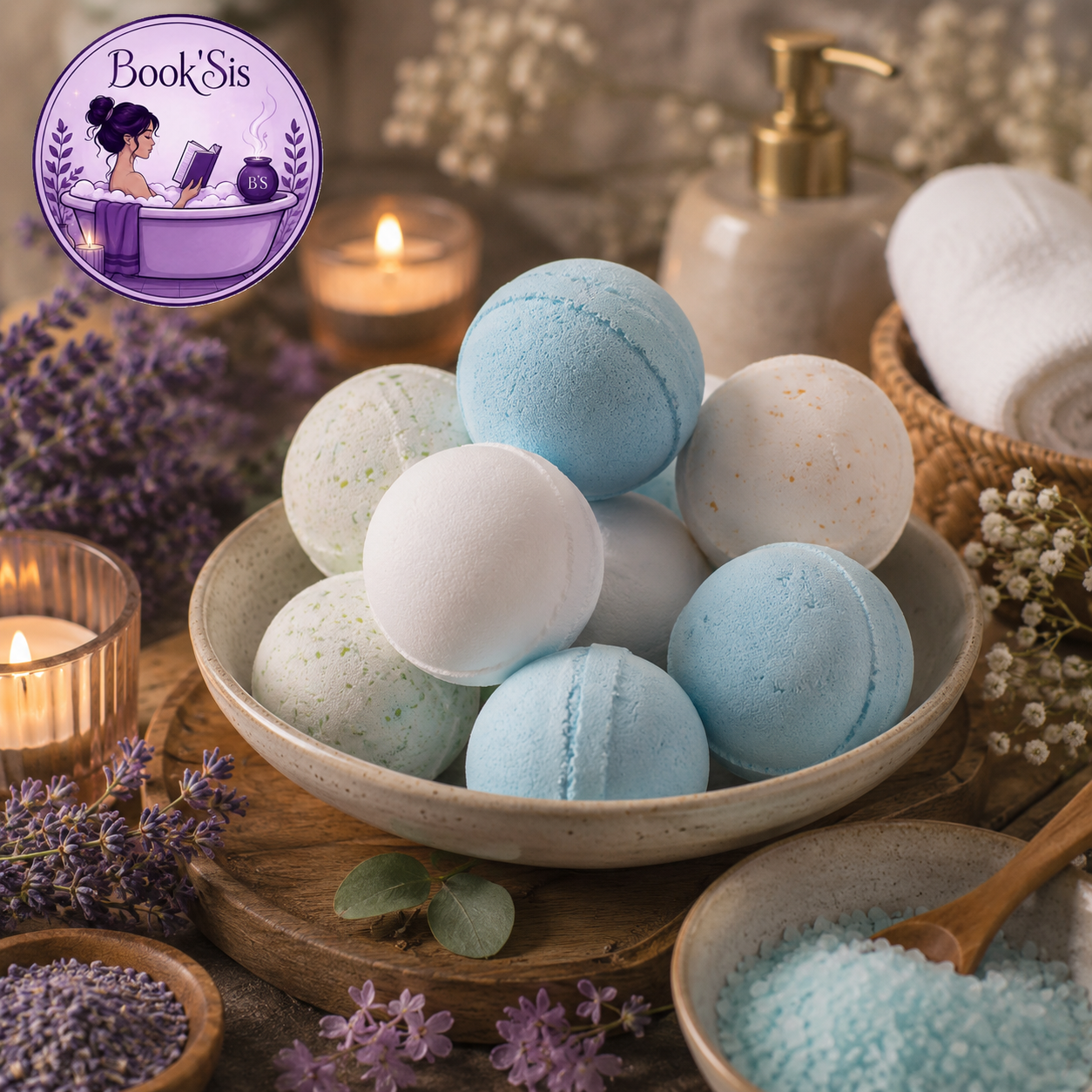 Bombes de bain d'aromathérapie