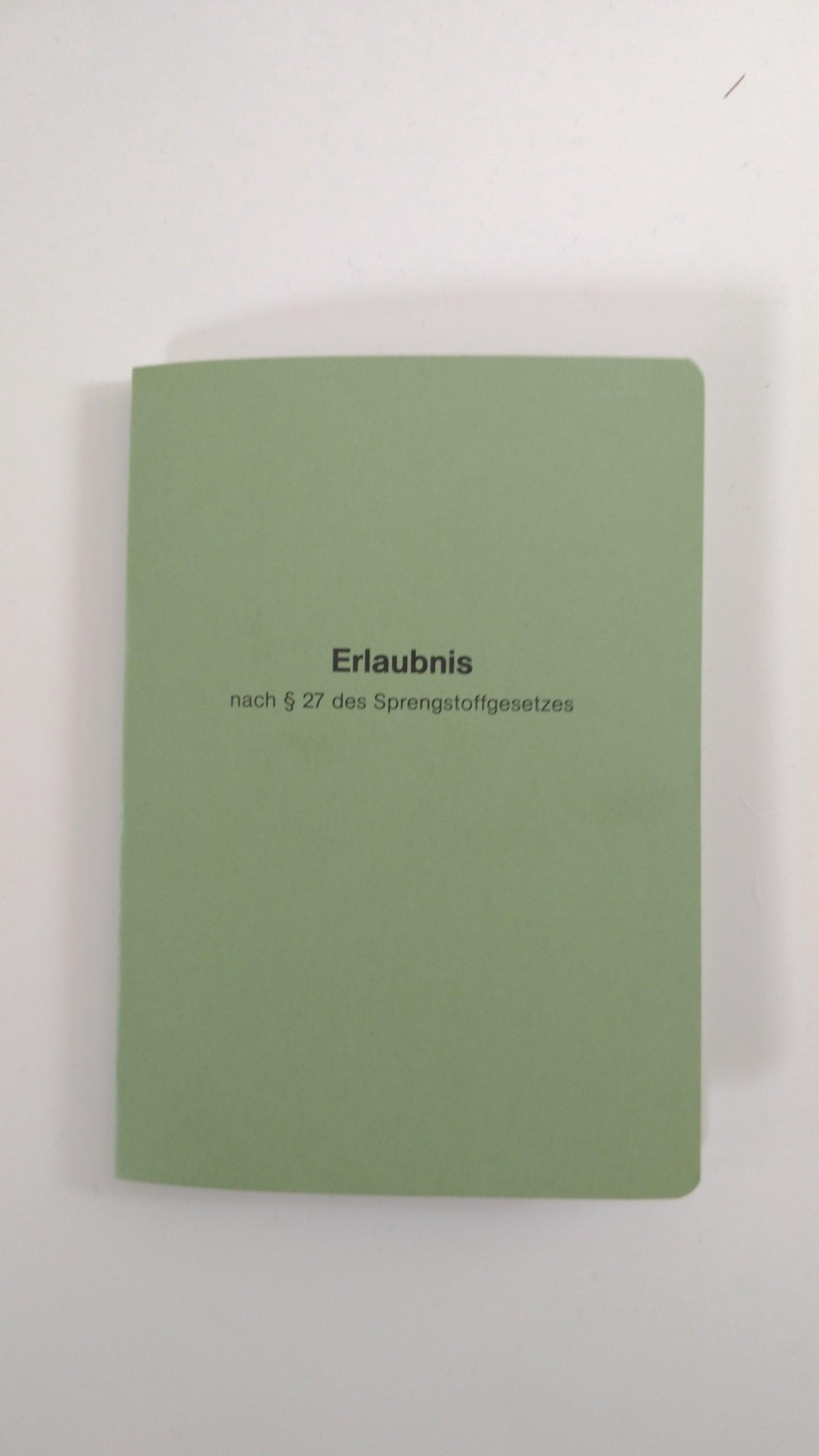 Achtung nur mit Erlaubnisschein §27