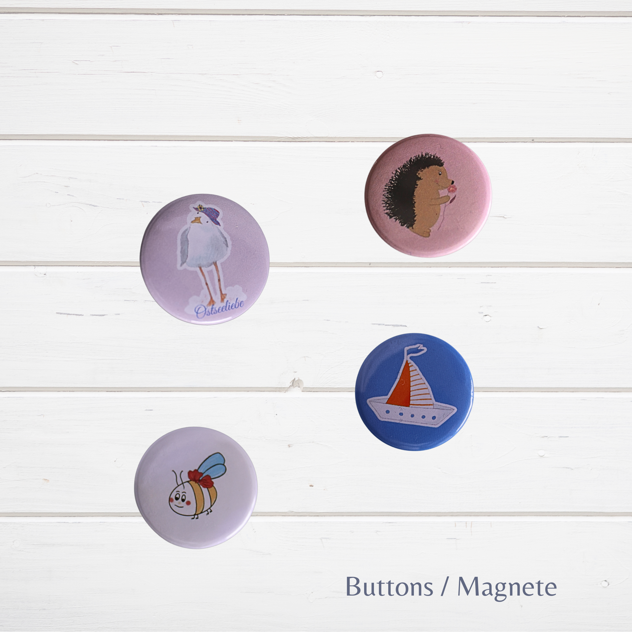 Feine Anstecker mit Magnet