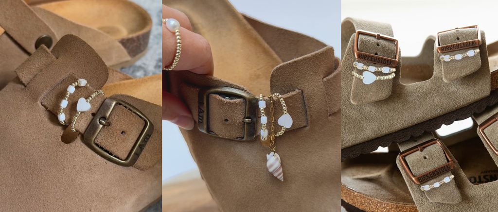 Personnalise tes chaussures Birkenstock avec tes bijoux / charms Hinuii