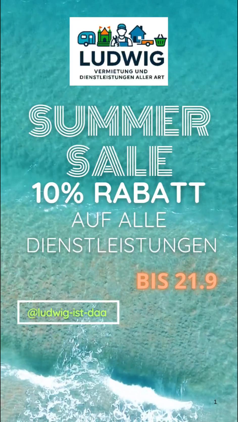 Sommer End Sale Aktion! Nutze den Gutscheincode „summersale10%“ und erhalte satte 10% auf alle Dienstleistungen, außer Lieferkosten und Fahrtkosten. Nur noch bis 21.9.26