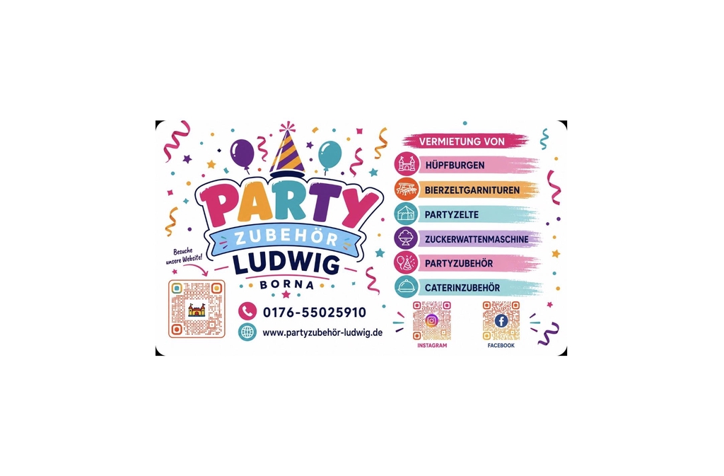 Willkommen bei Partyzubehör Ludwig aus Borna bei Leipzig