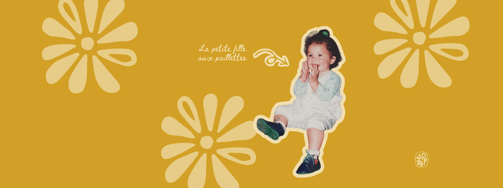 la petite fille aux paillettes
présentation de la créatrice de paradis perdu