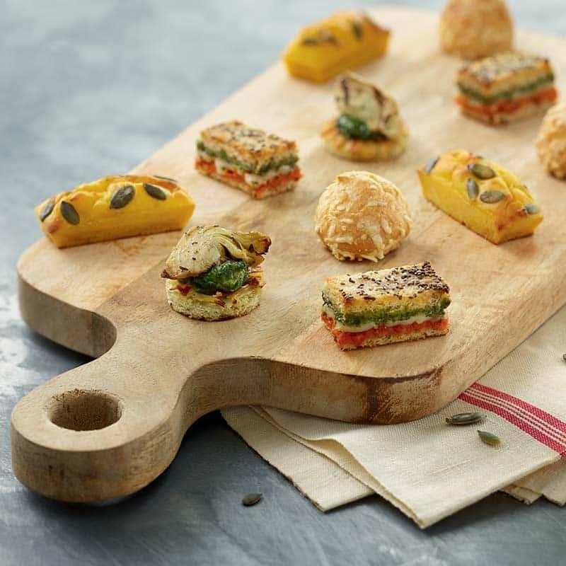 Canapés nach Gärtner Art / vegetarisch (48x16g) 