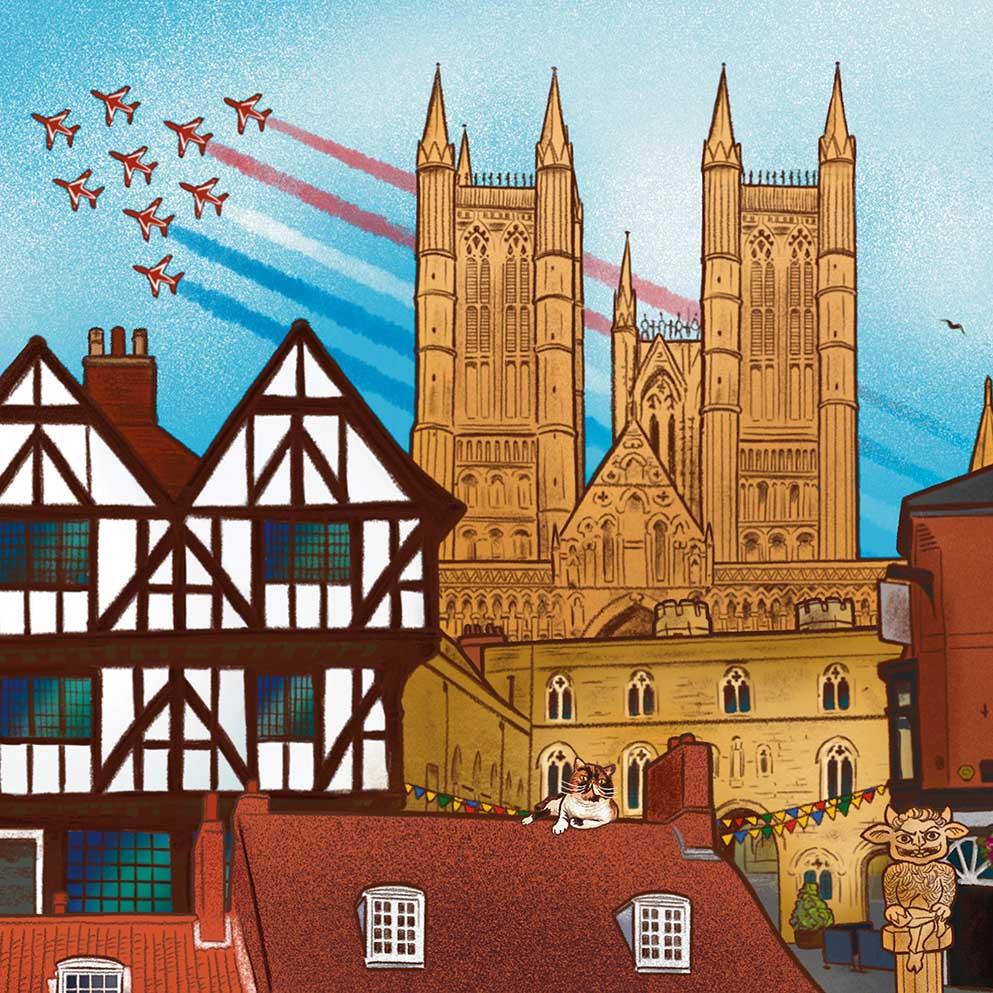 Love Lincoln? Then you'll Lincoln art and homewares, designed by Mel Langton Art.