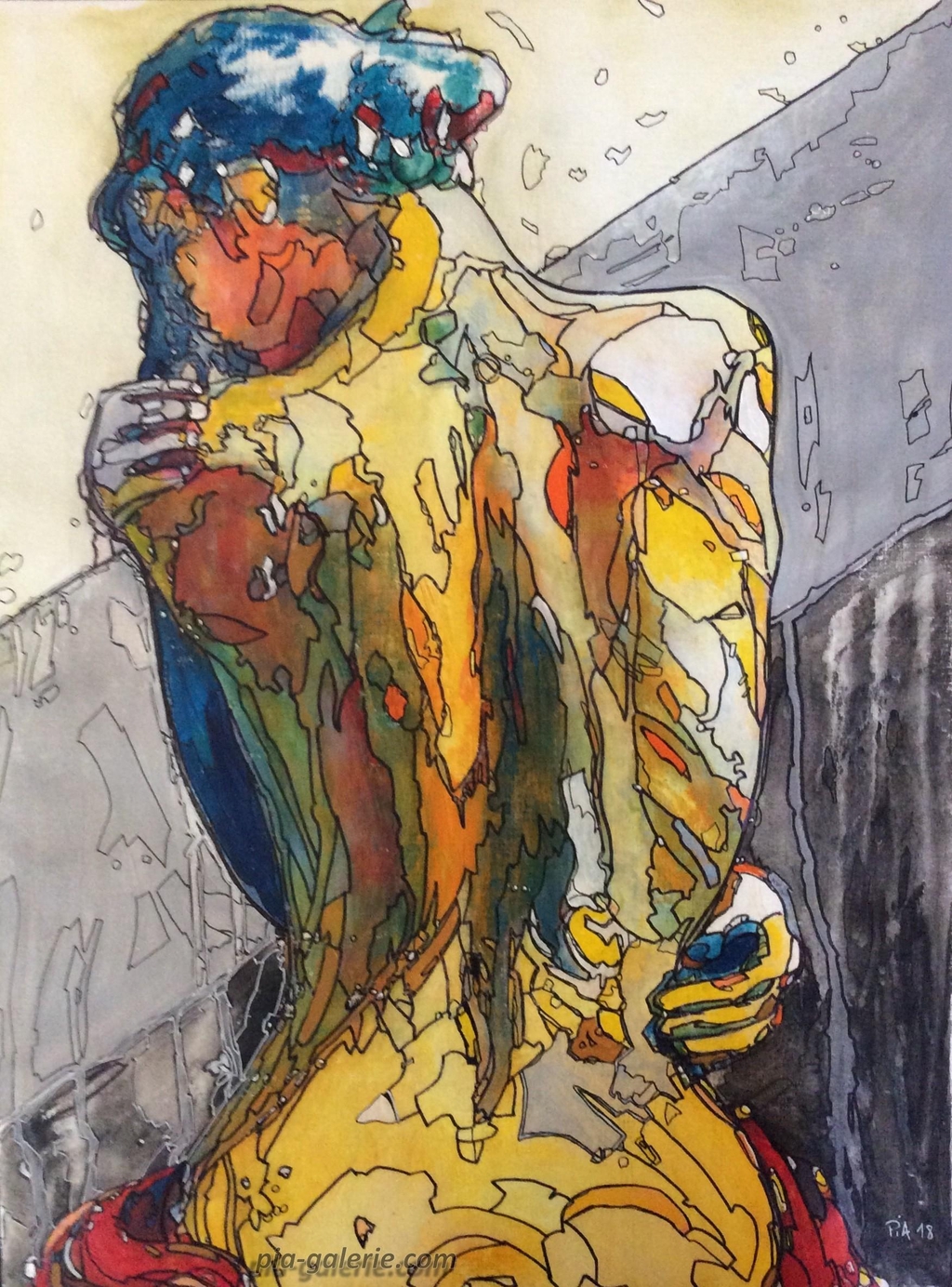 Tableaux des nus de l'artiste peintre PiA