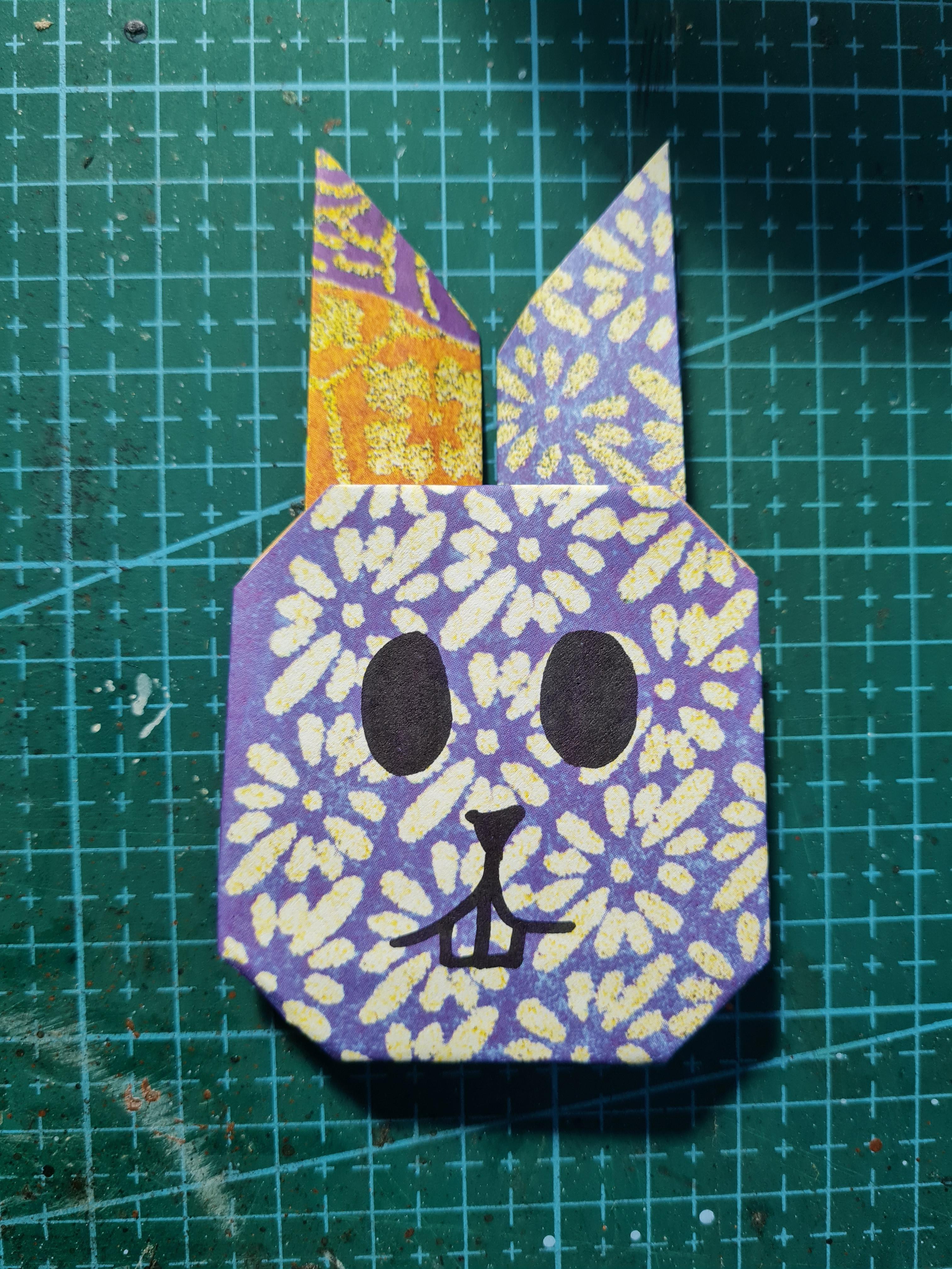 Tutorial - Origami Bunny Head