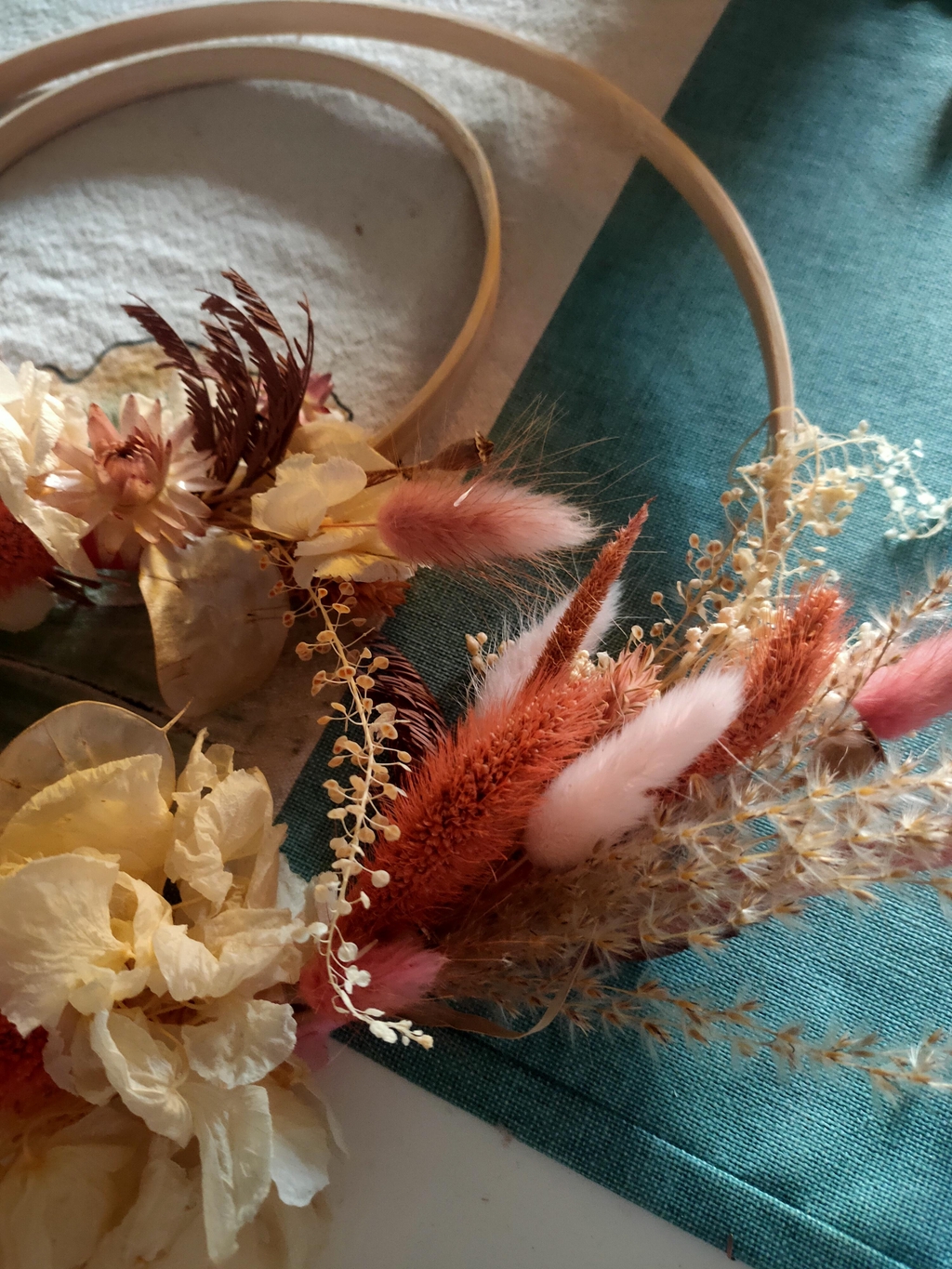 Créations florales en fleurs séchées 