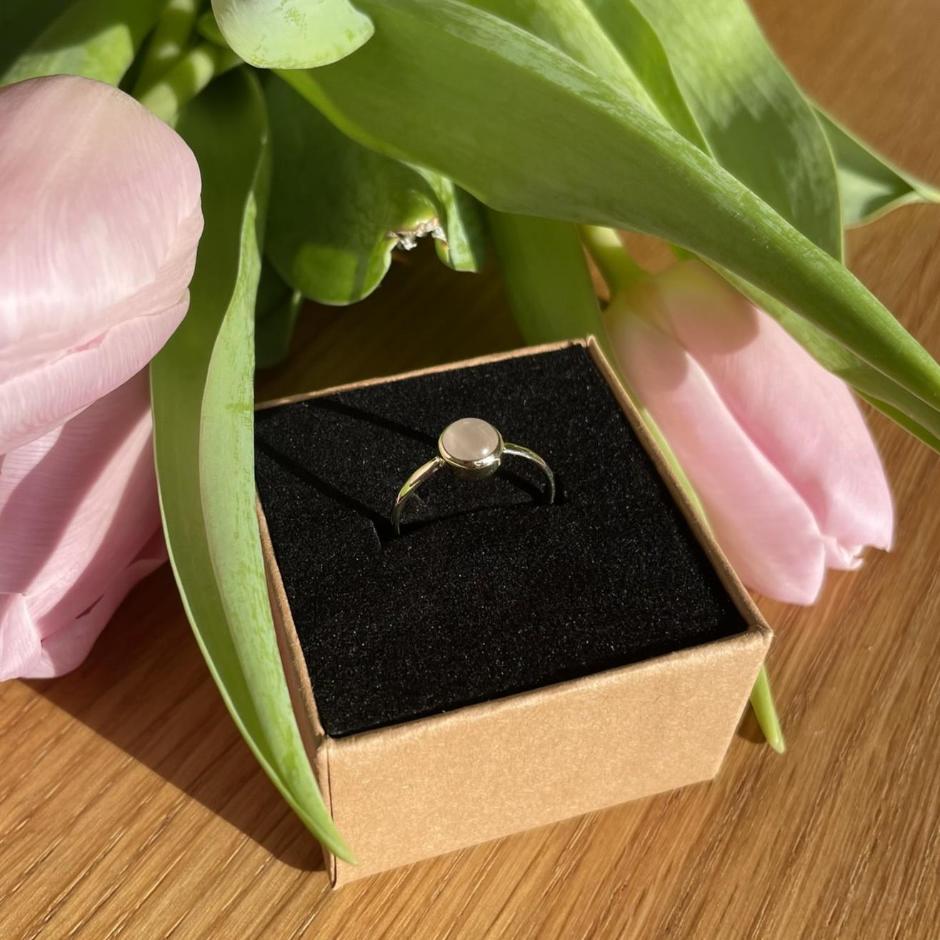 Pfalzjuwel Rosenquarz Ring Gold