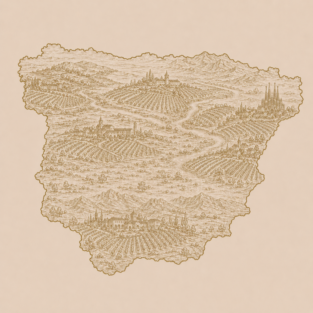 Entdecken Sie spanische Weine aus Rioja, Ribera del Duero, Priorat und Rías Baixas – charaktervolle Rebsorten und vielfältige Terroirs.
Bildtitel: Weinland Spanien – Wilädeli.