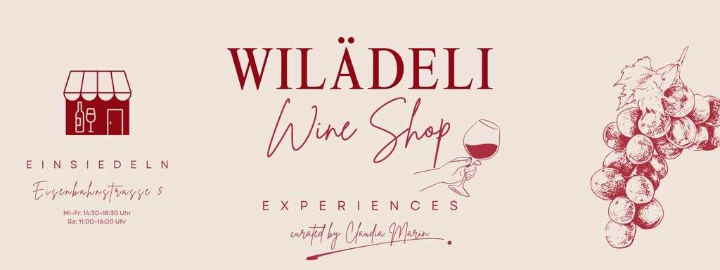 Wilädeli Weinladen in Einsiedeln mit sorgfältig ausgewählten Schweizer und internationalen Weinen.