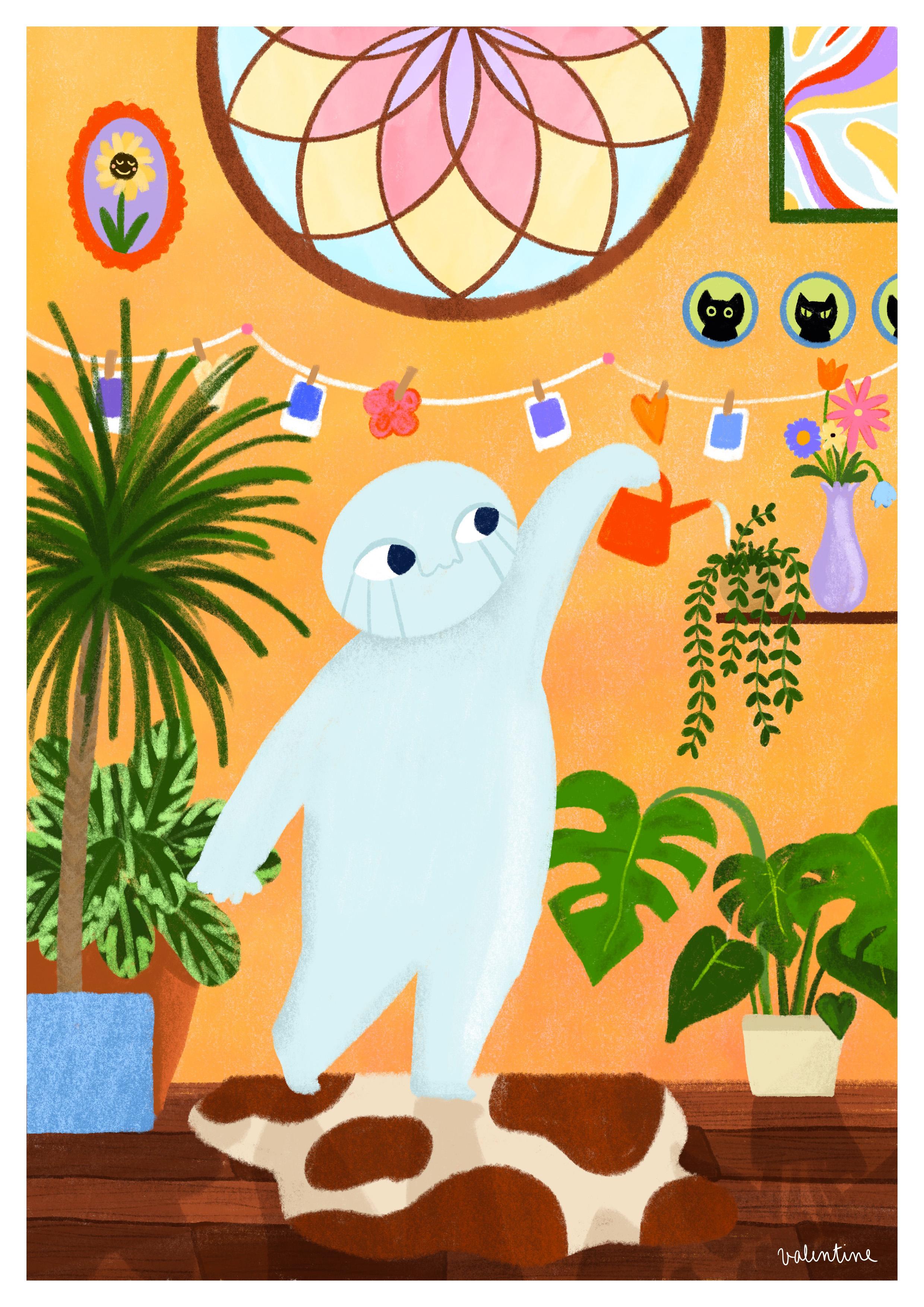 Petit Bonhomme dans son jardin
