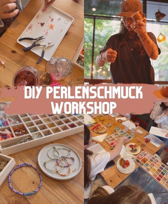 Komm nach Frankfurt für wunderschöne DIY Workshops und gestalte deinen eigenen Perlenschmuck oder Suncatcher. In gemütlicher Wohnzimmer Atmosphäre kannst Du unter Anleitung von Alma wunderschöne Stücke kreieren.