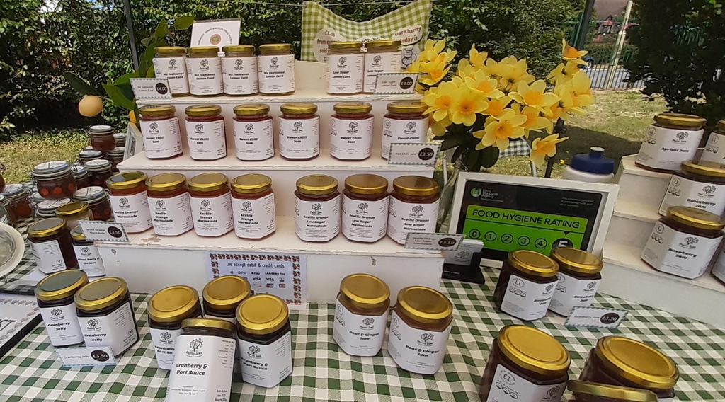 Charity Jams
Supporting local causes by selling
homemade jam, chutney, marmalade and curds.