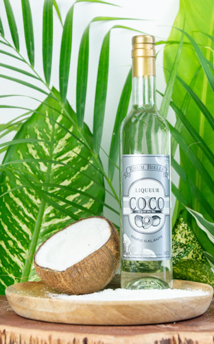 Bouteille de liqueur artisanale L'Atelier du 7 à la noix de coco