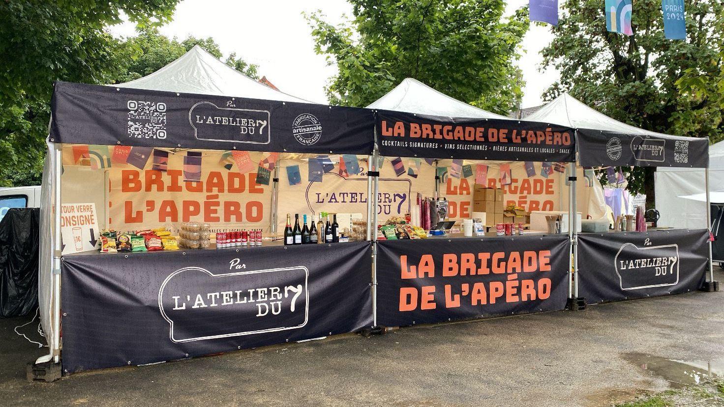 Buvette La Brigade de l'Apéro installée pour un événement