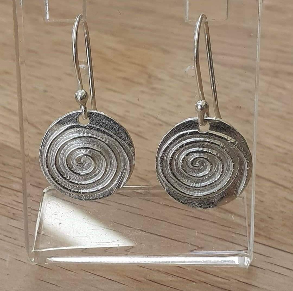 Spiral earrings from a workshop 