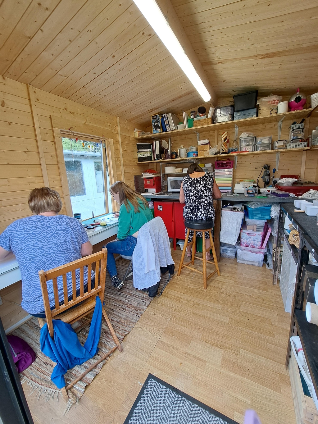Taking a three generational workshop in my studio 