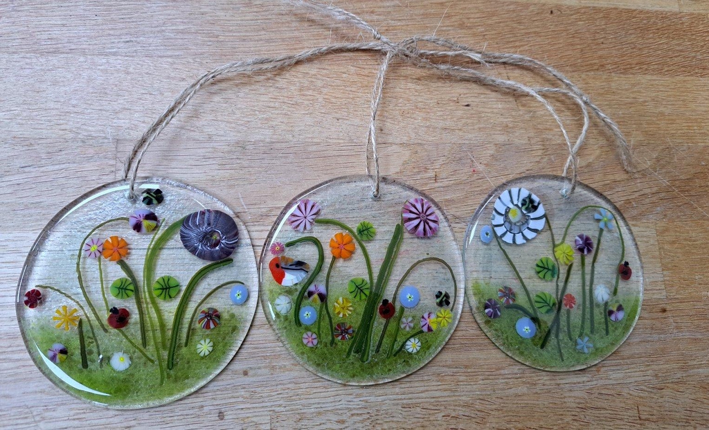 Fused glass suncatcher 