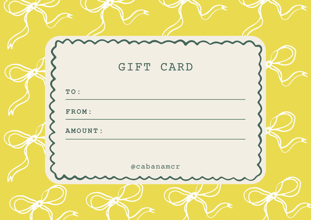 GIFT CABANA TO YOUR LOVED ONES