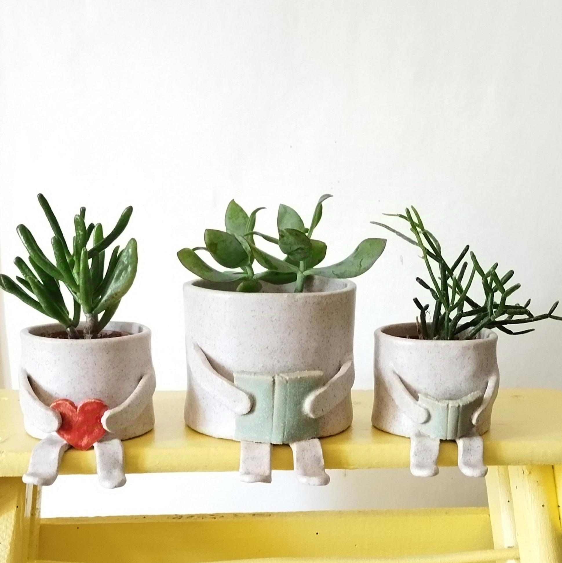 Cache-pots bonhommes
