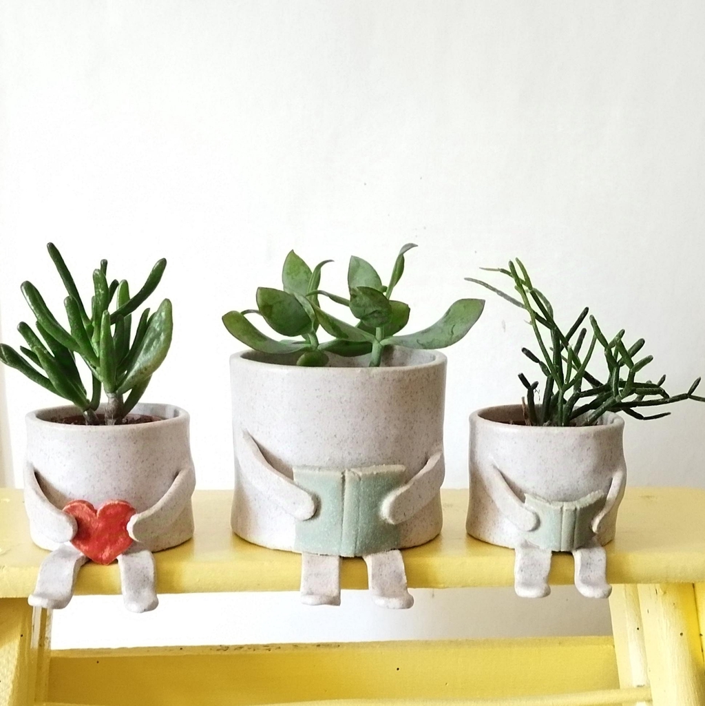 Cache-pots bonhommes