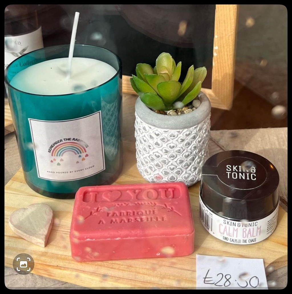 Here you will find a selection of our hand made self care products and gifts