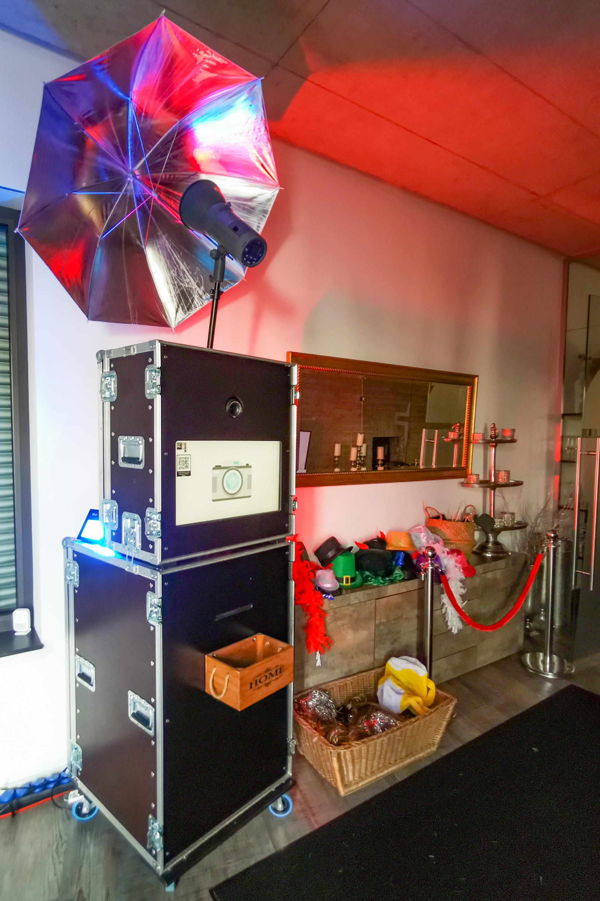 Professionelle Fotoboxen für Hochzeiten und Events zum Mieten