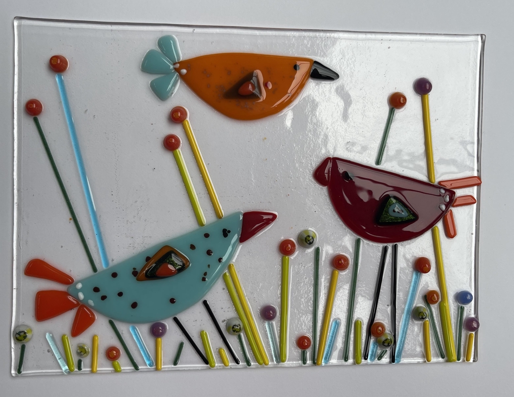 Folksey Community Glass. Folkestone, Kent. Kiln formed glass learning workshops and glass making experiences with Emma Nightingale Glass.
