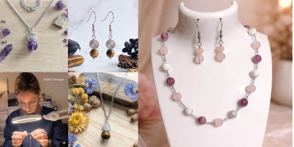 Créations artisanales de bijoux en pierres naturelles
