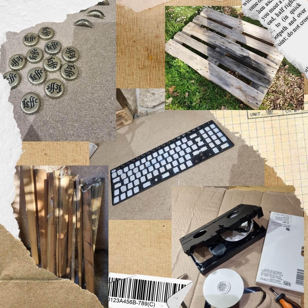 Transformation de Déchets - Matériaux Recyclables Prêts à Être Réutilisés