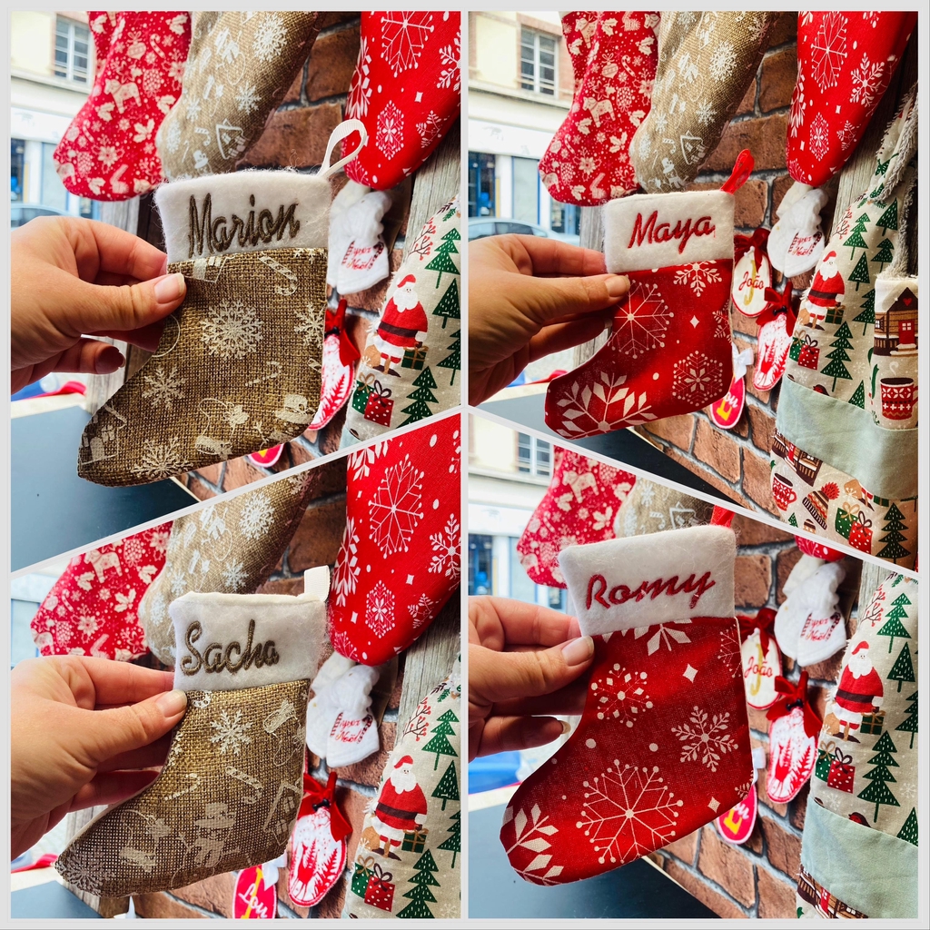 Les minis chaussettes de Noël 