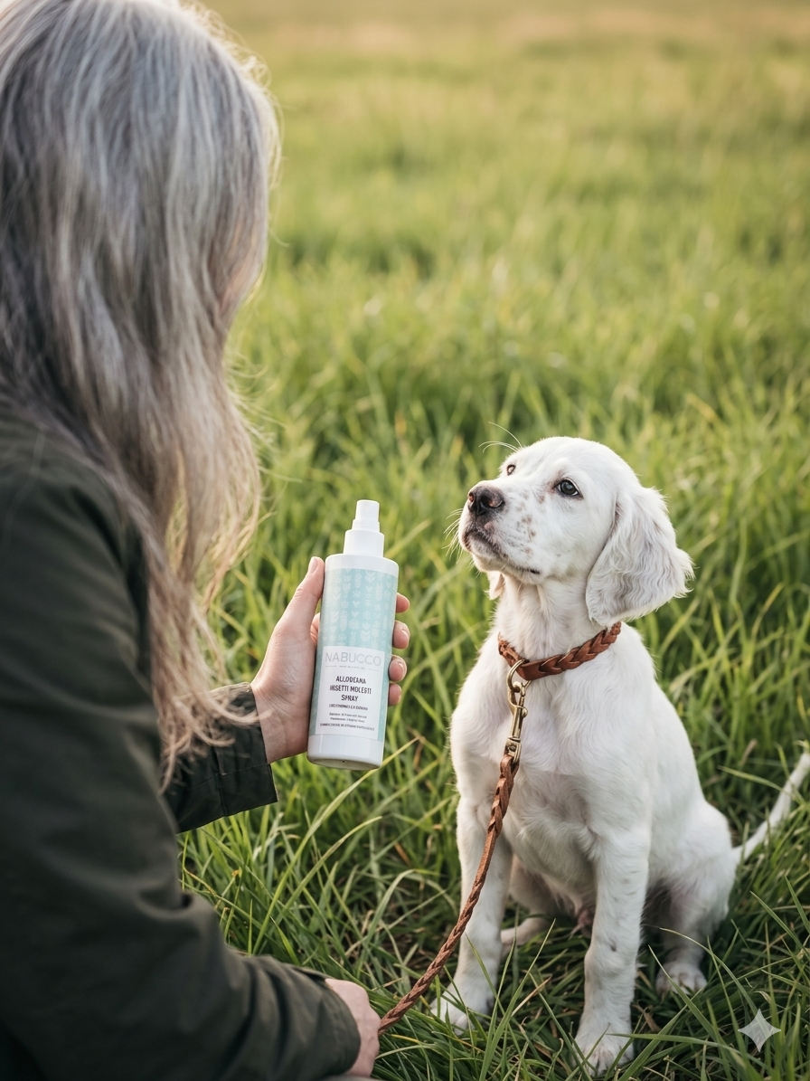Spray antiparassitario naturale per cani