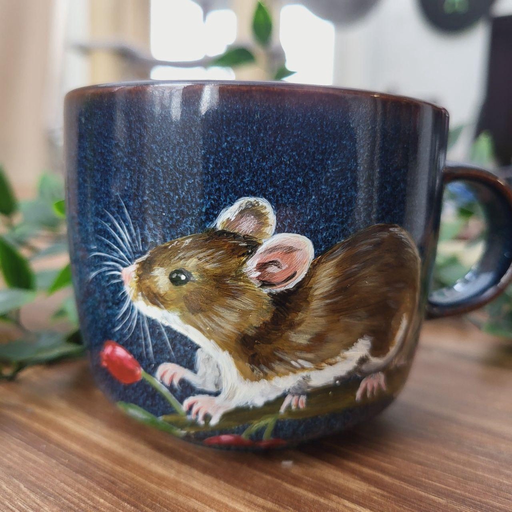 Tassen von Handbemalt. Einzigartige Geschenke. bemalte Keramiktassen von Nekos Pencil Art. Tassen mit Tiermotiv. 