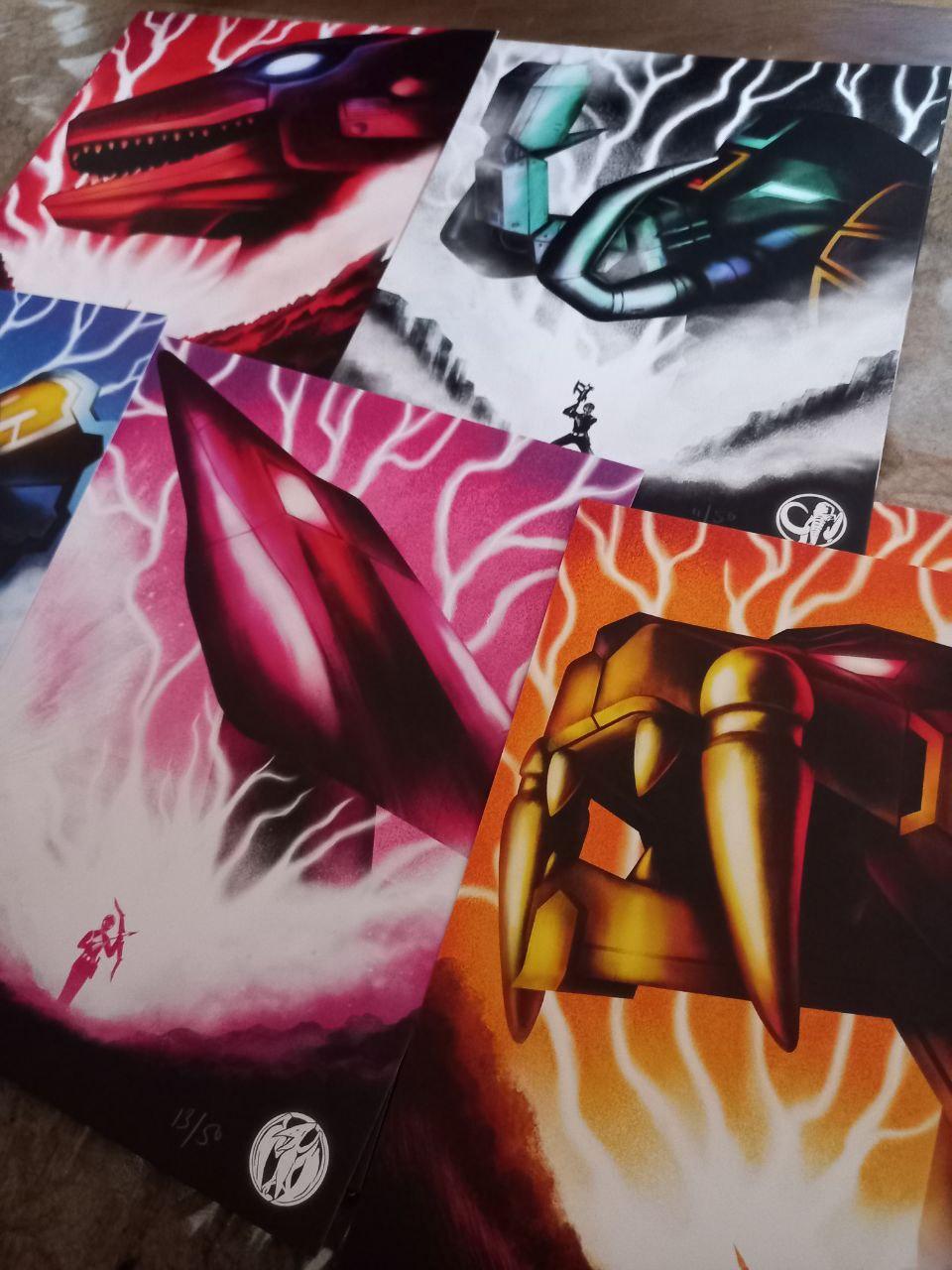 Mighty Morphin' Official print sets