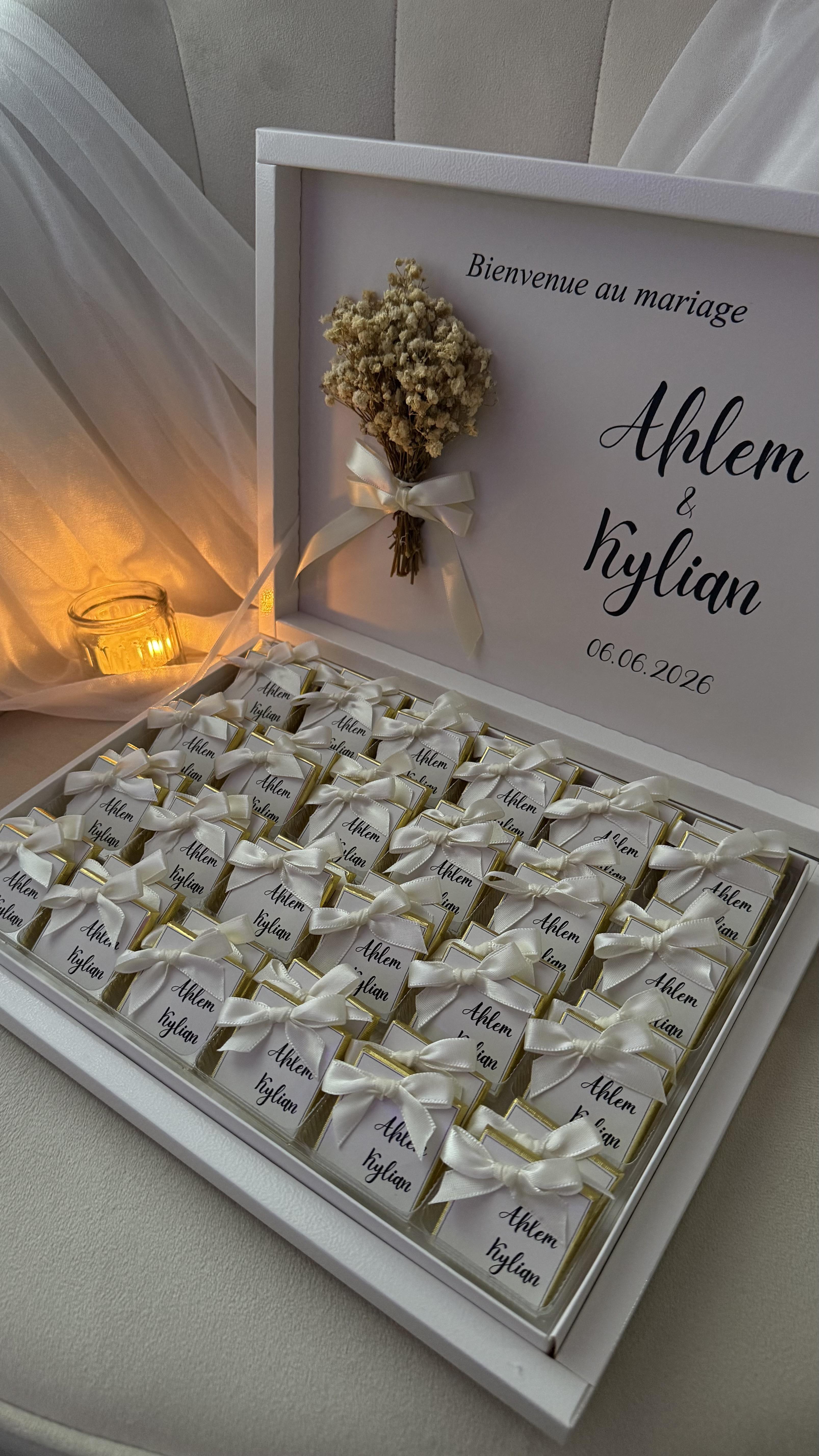 Coffret & chocolat mariage