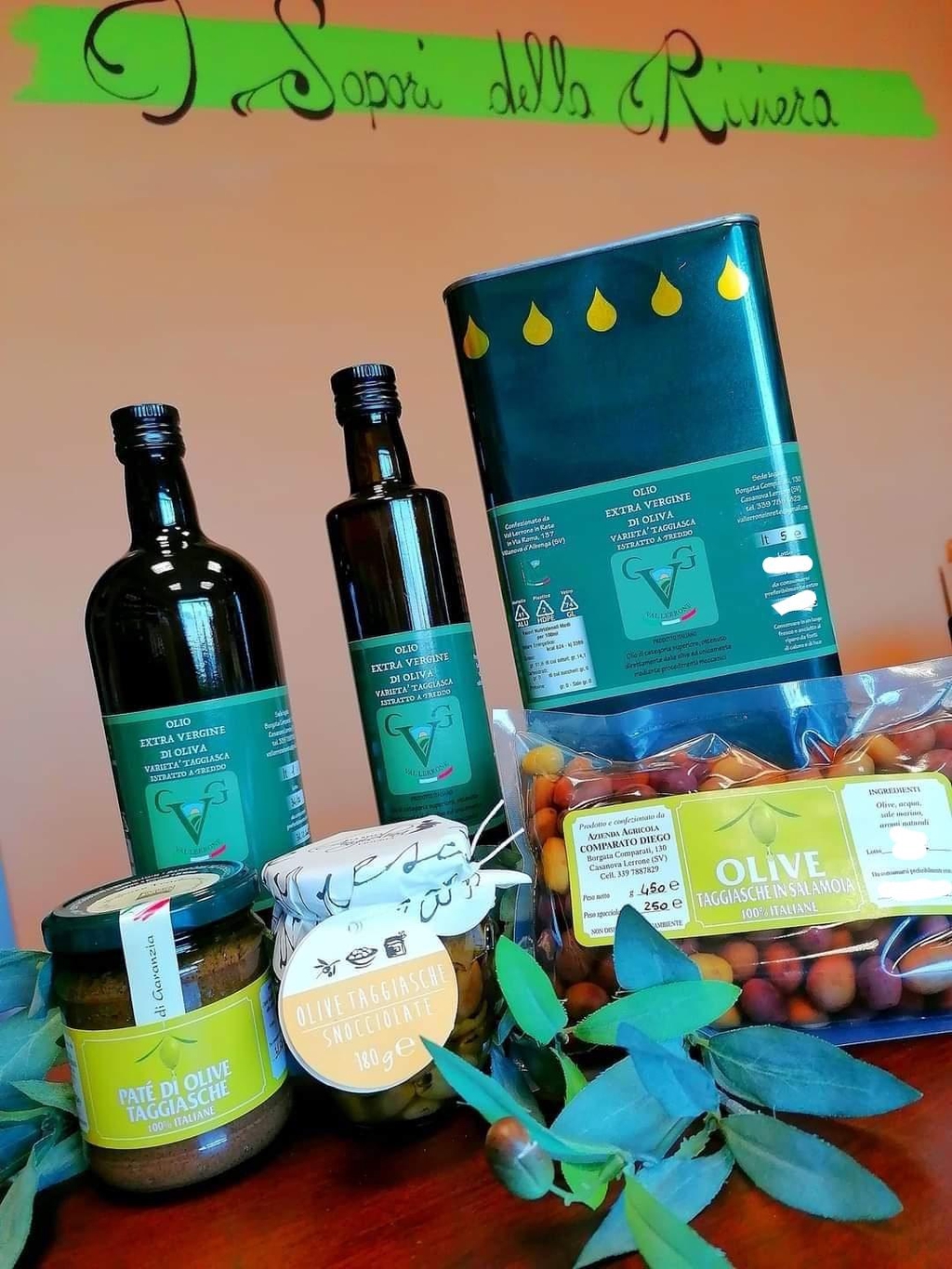 Olio ev varietà Taggiasca