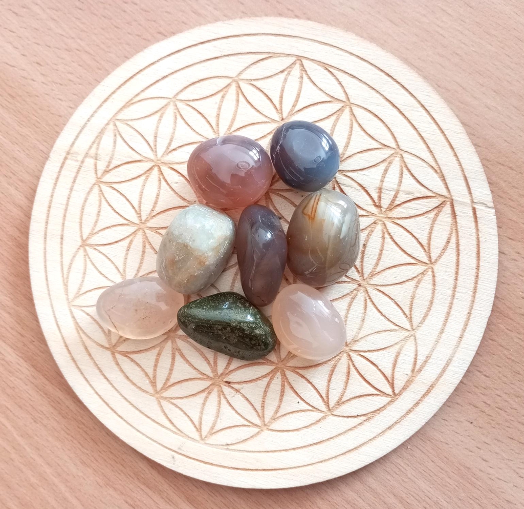 Agate polie confiance ancrage chakra racine
