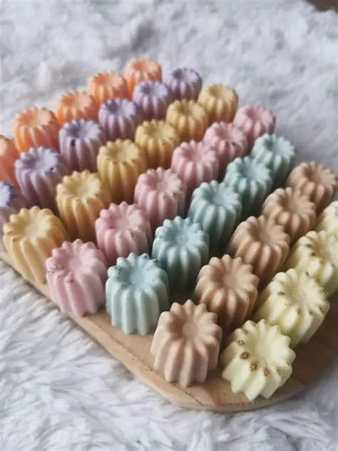 Les fondants parfumés artisanaux Lueurs Boréales diffusent leurs senteurs sur 70 à 100 m². Cire végétale, vegan et zéro déchet