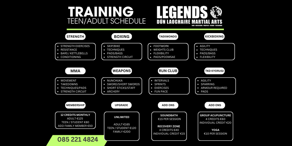 MONTHLY SCHEDULE BREAKDOWN