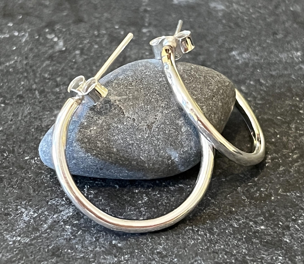 Handcrafted Recycled Silver Earrings – JBG-Jewellery