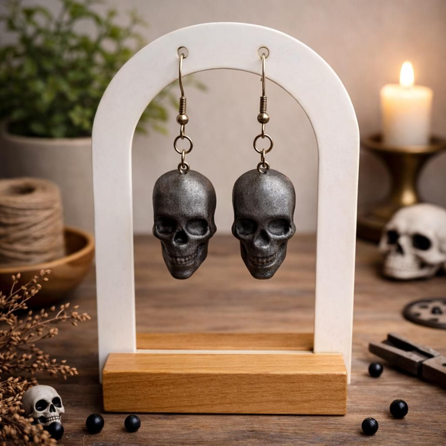 Boucle d'oreille Dark/Skull