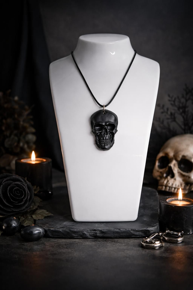 Collier pendentif Dark/Skull