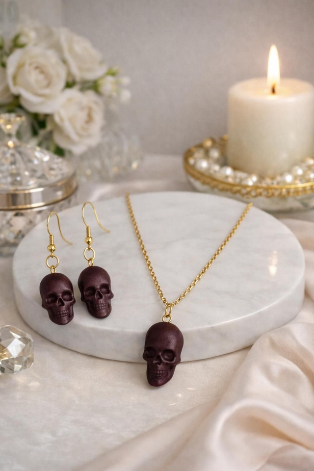 Parure de bijoux Dark/Skull