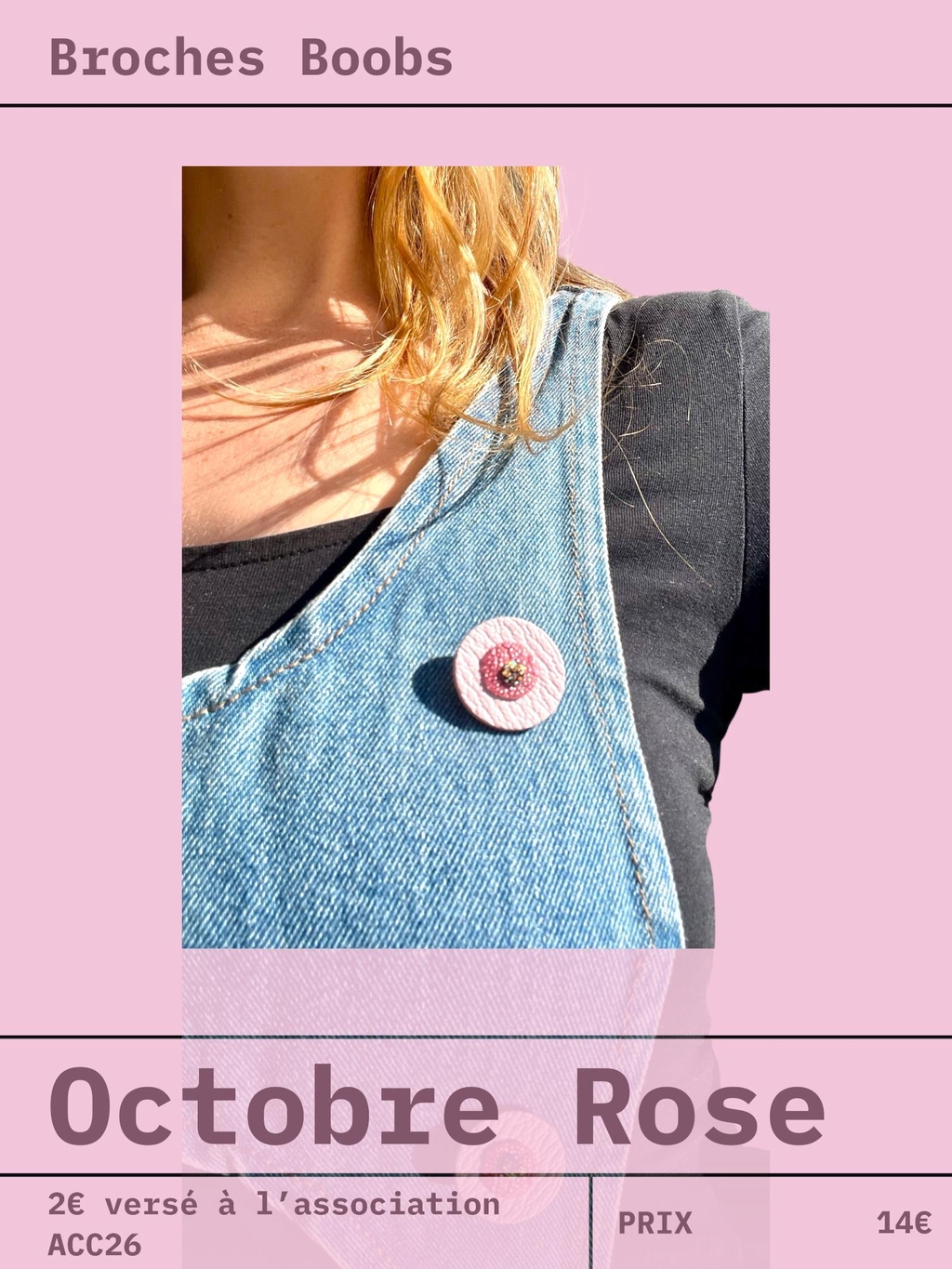 Broche Octobre Rose