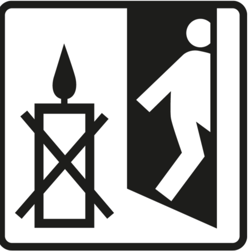 Nikdy nenechávejte hořící svíčku bez dozoru